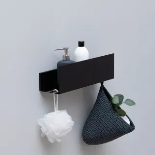 Полка Aquanet Магнум 274189 50 см чёрный матовый